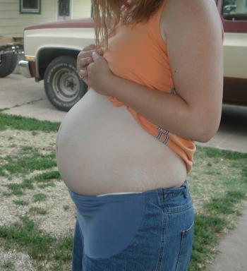 Here I am in my mommy's tummy when she was only 3 months pregnant with me.